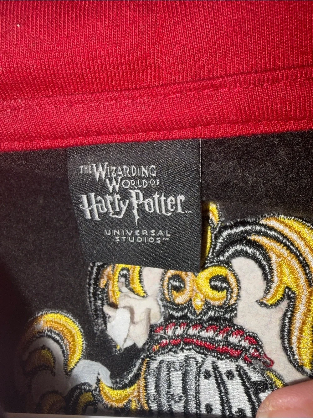 Wizarding World of Harry Potter Hogwarts Zip Jacket Embroidered Crest